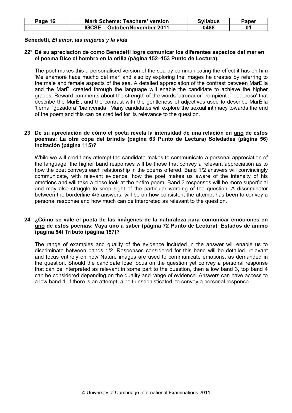 Mark scheme, page 16 of 16