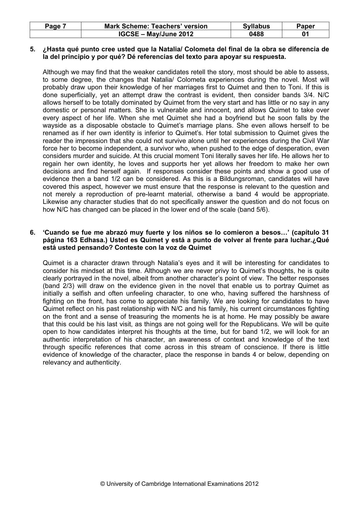 Mark scheme, page 7 of 20