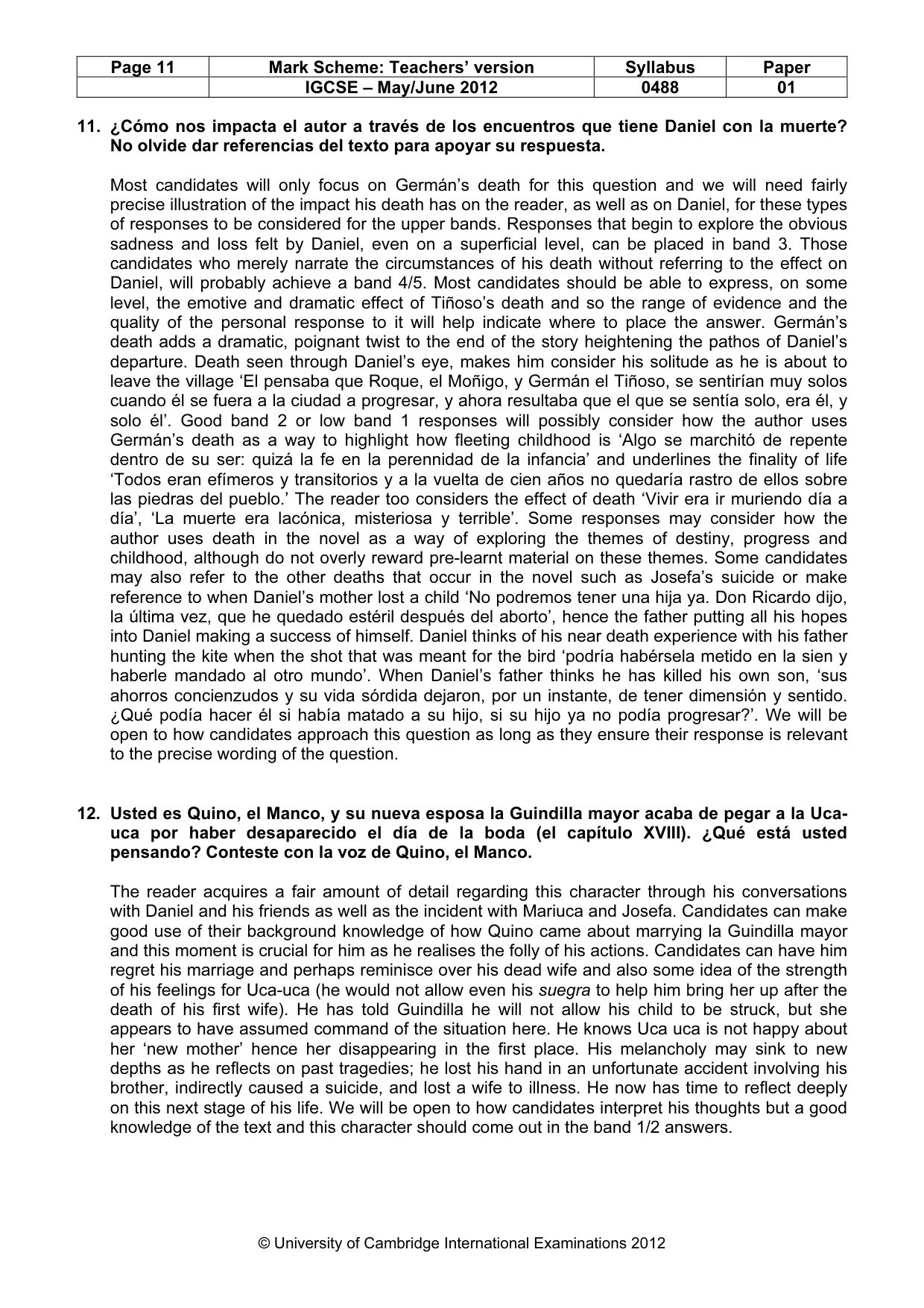 Mark scheme, page 11 of 20