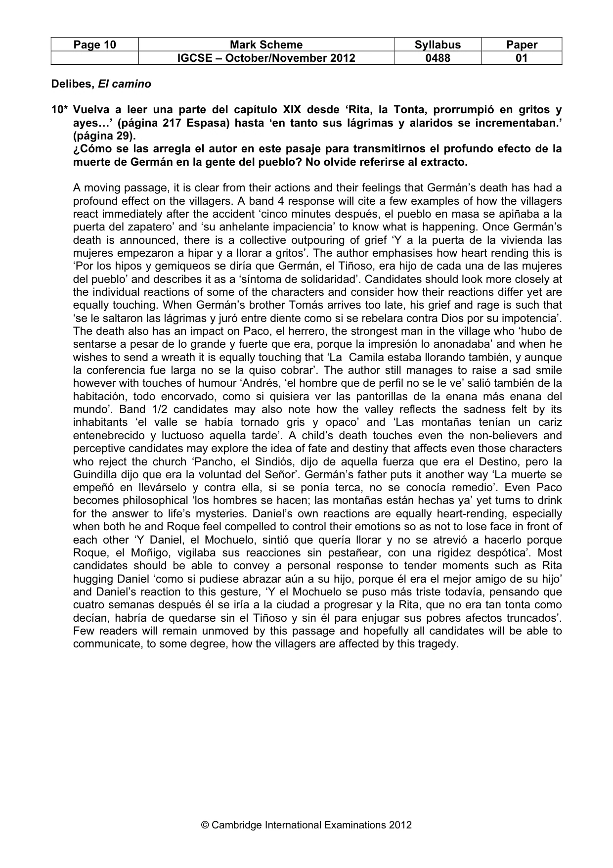 Mark scheme, page 10 of 18