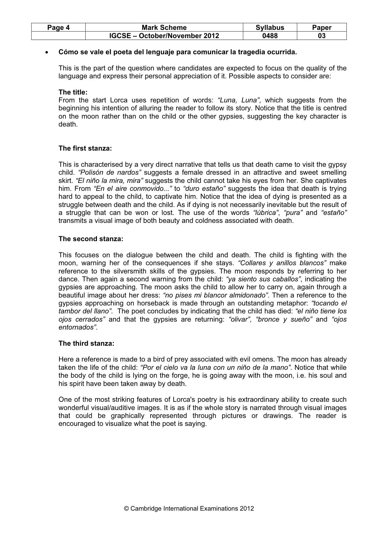 Mark scheme, page 4 of 6