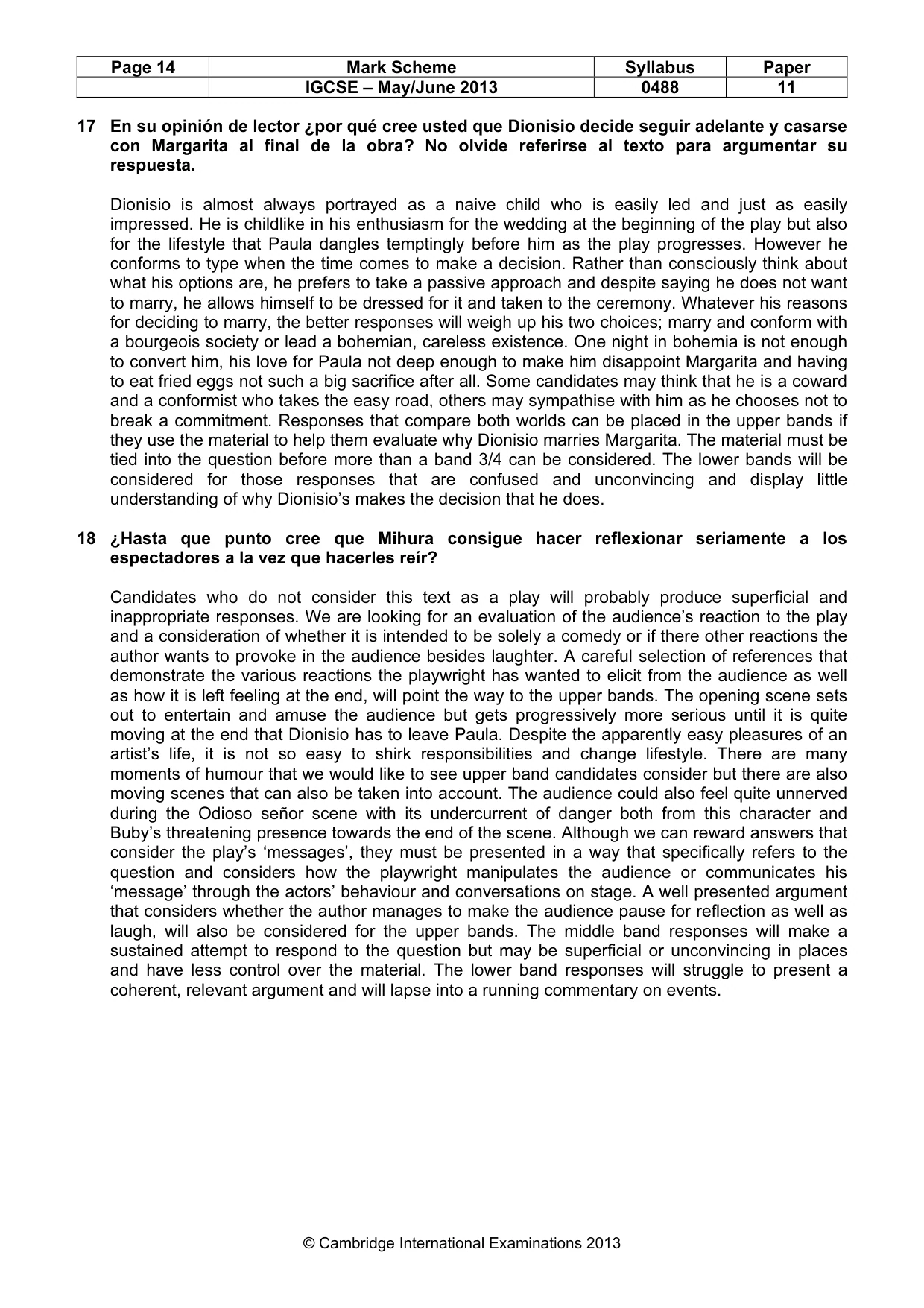 Mark scheme, page 14 of 17