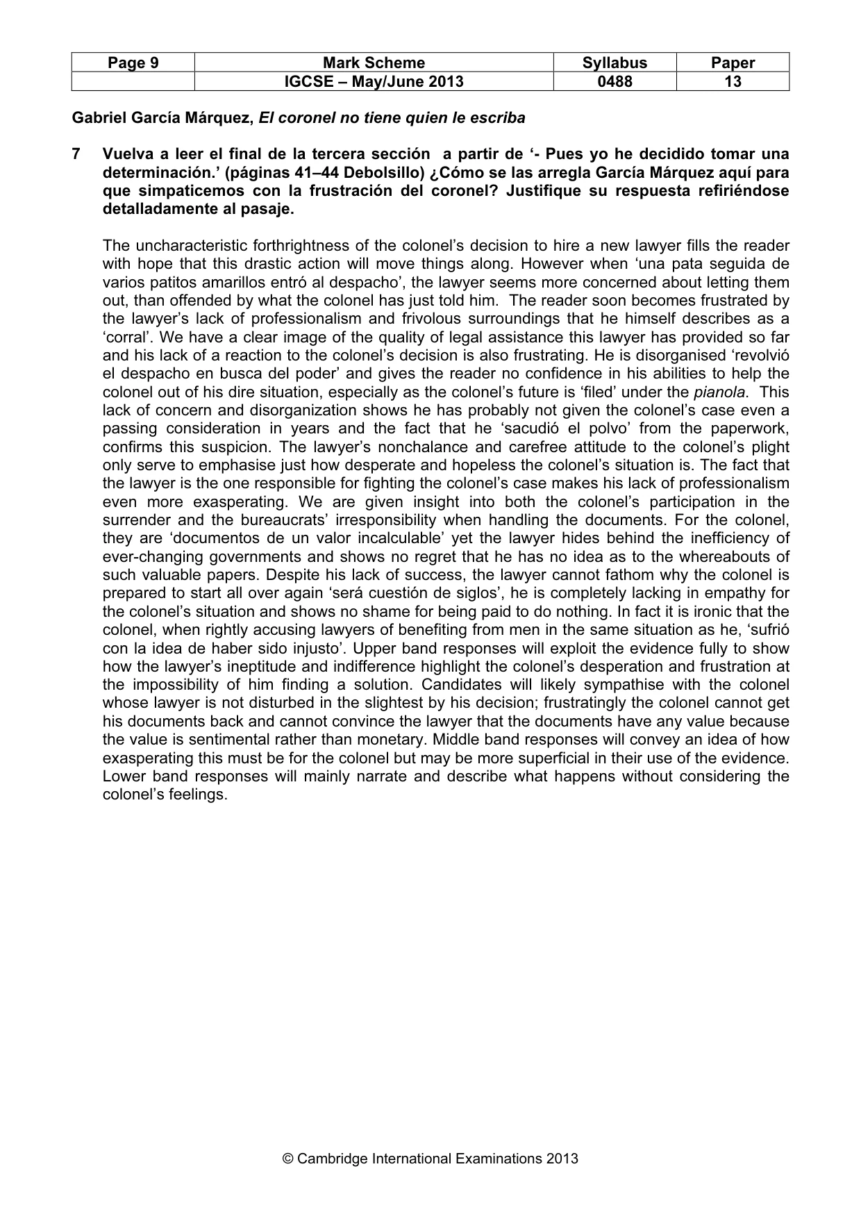 Mark scheme, page 9 of 19