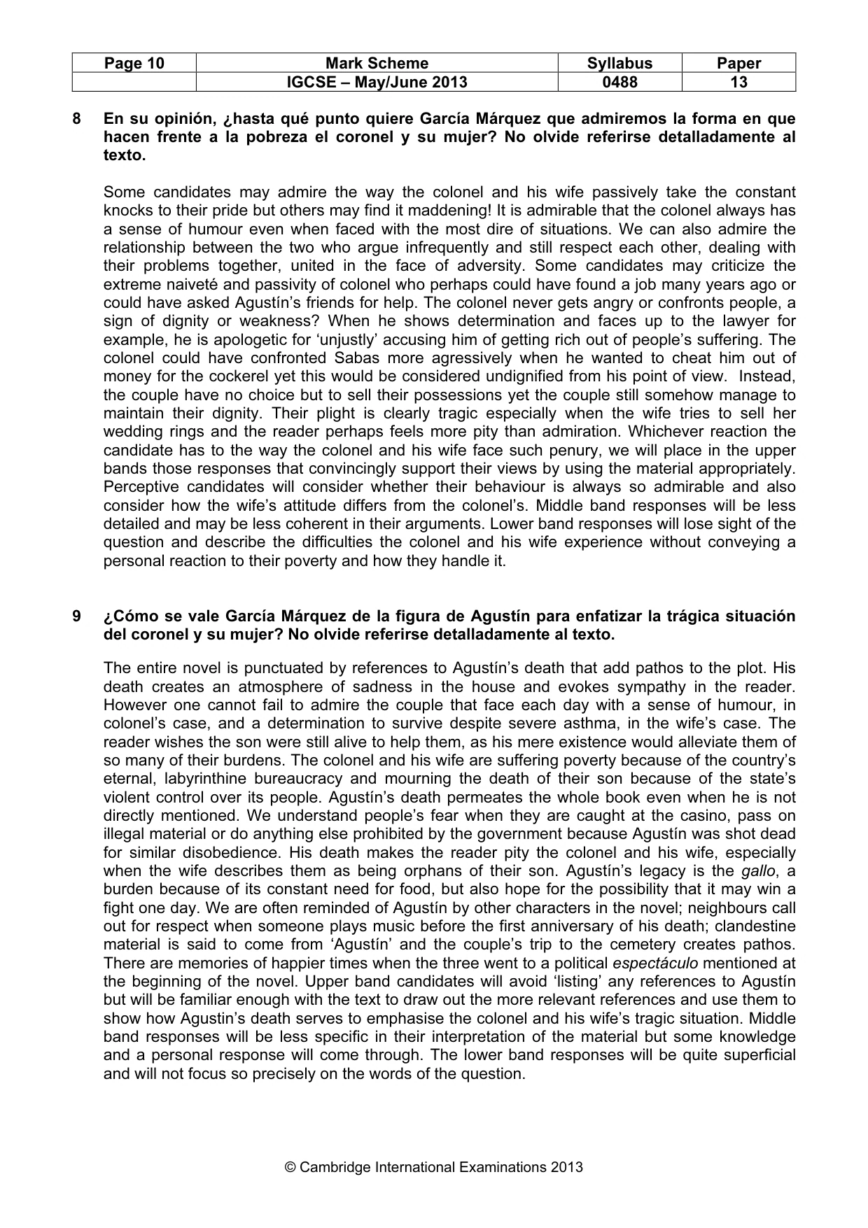 Mark scheme, page 10 of 19
