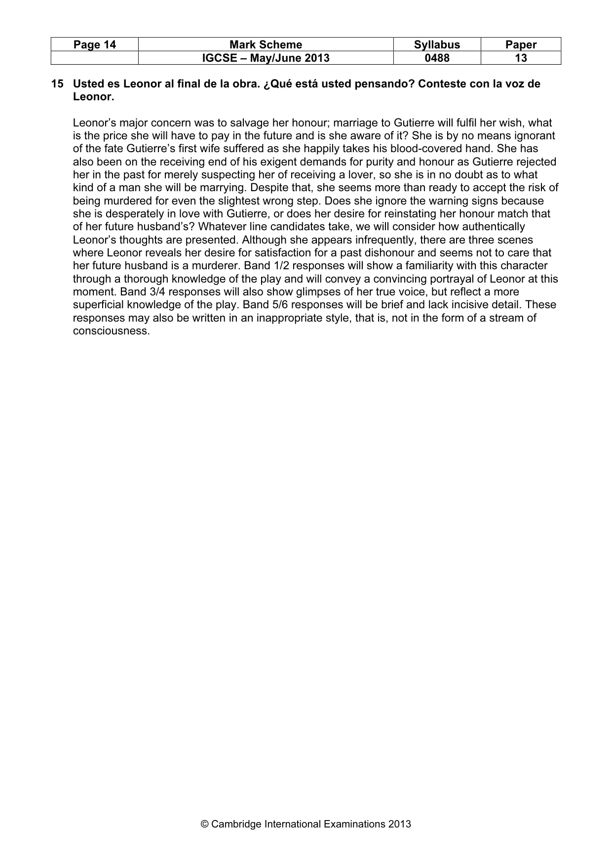 Mark scheme, page 14 of 19
