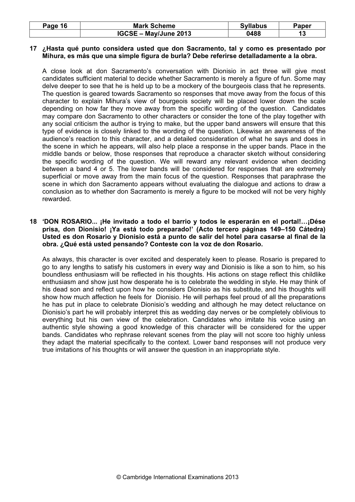 Mark scheme, page 16 of 19