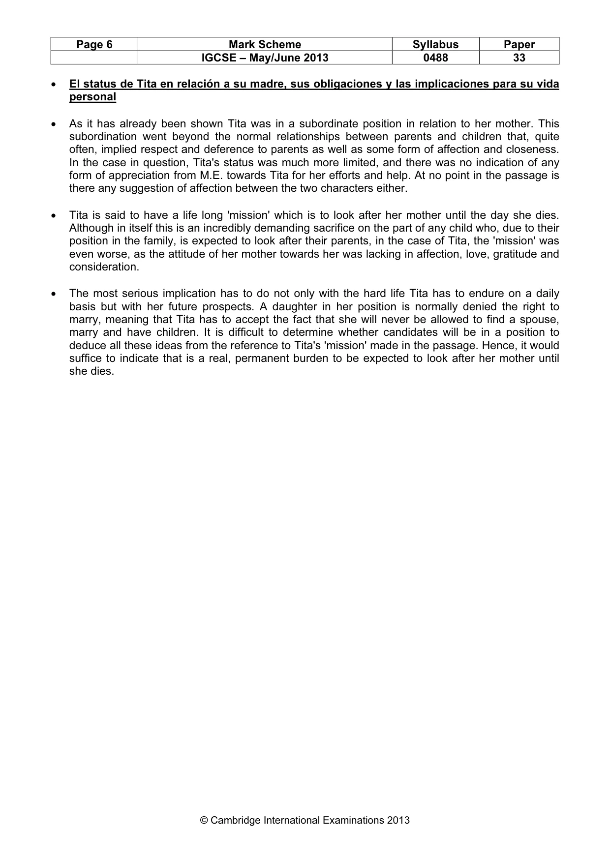 Mark scheme, page 6 of 7