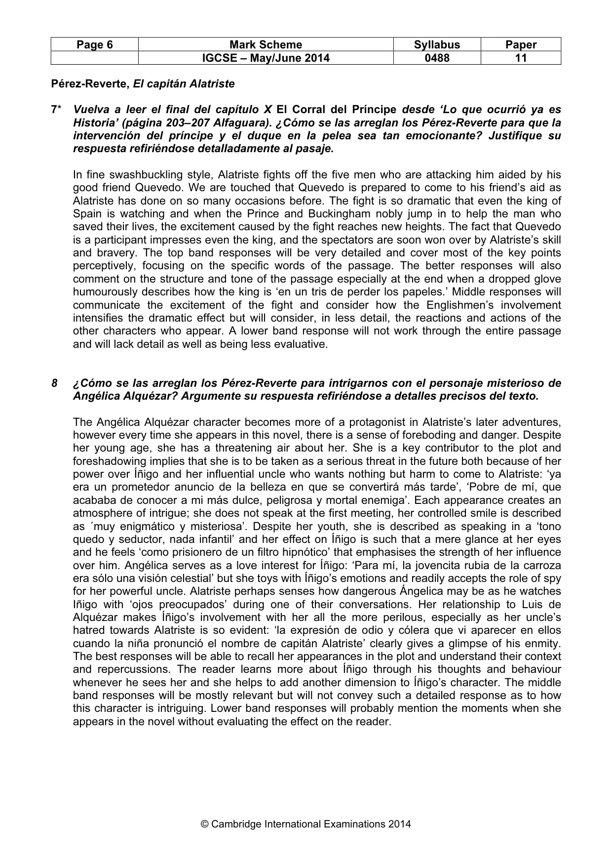 Mark scheme, page 6 of 14