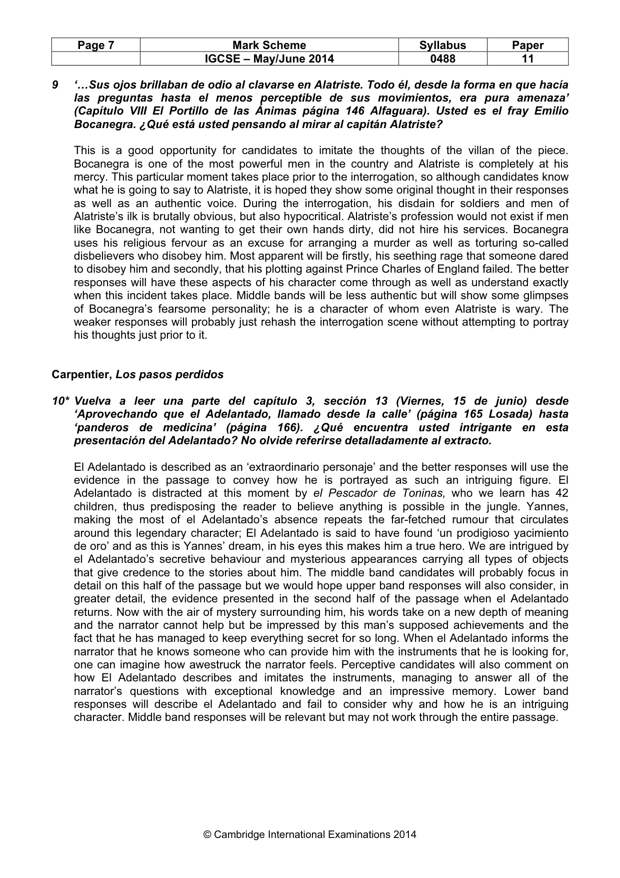 Mark scheme, page 7 of 14