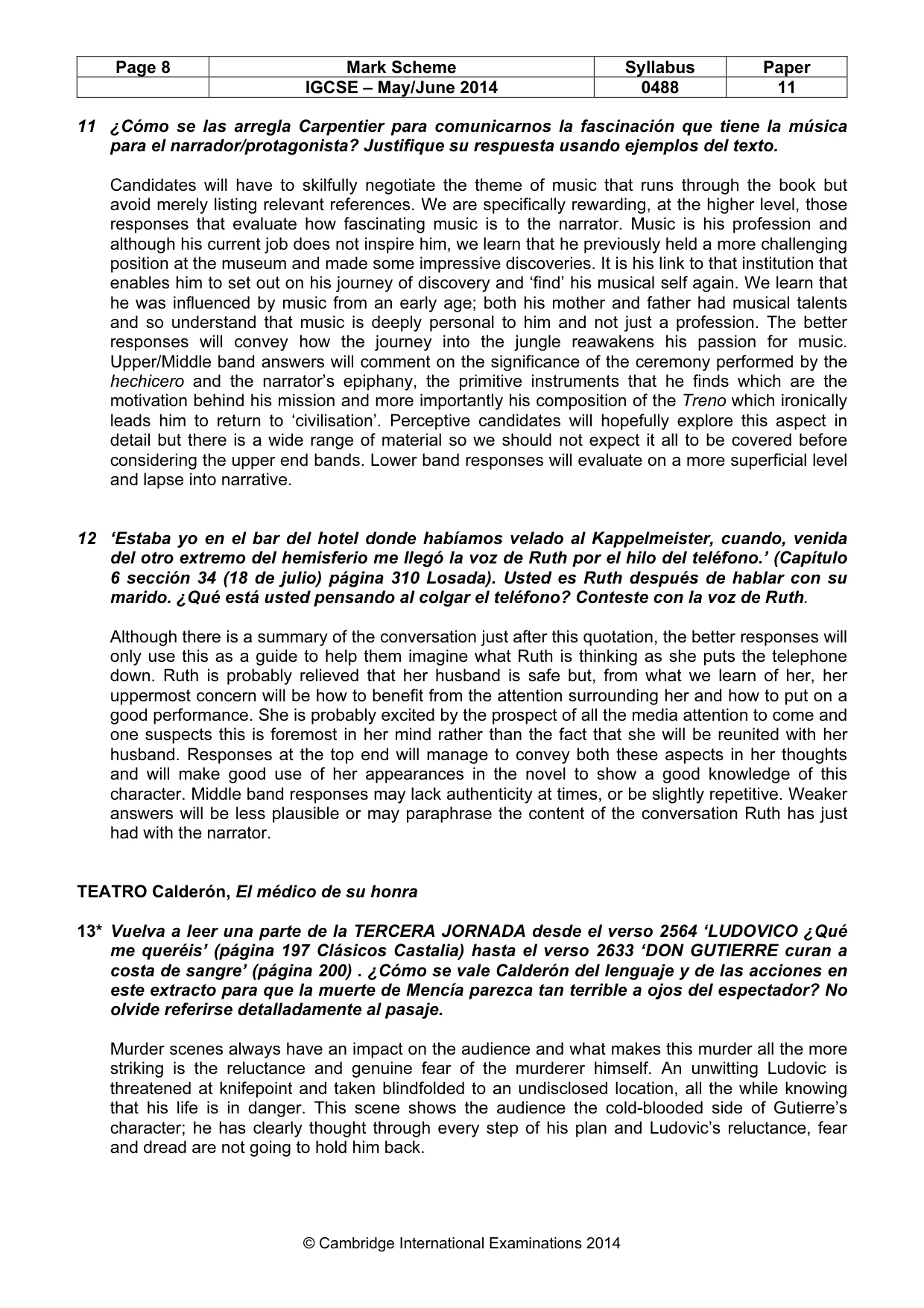 Mark scheme, page 8 of 14