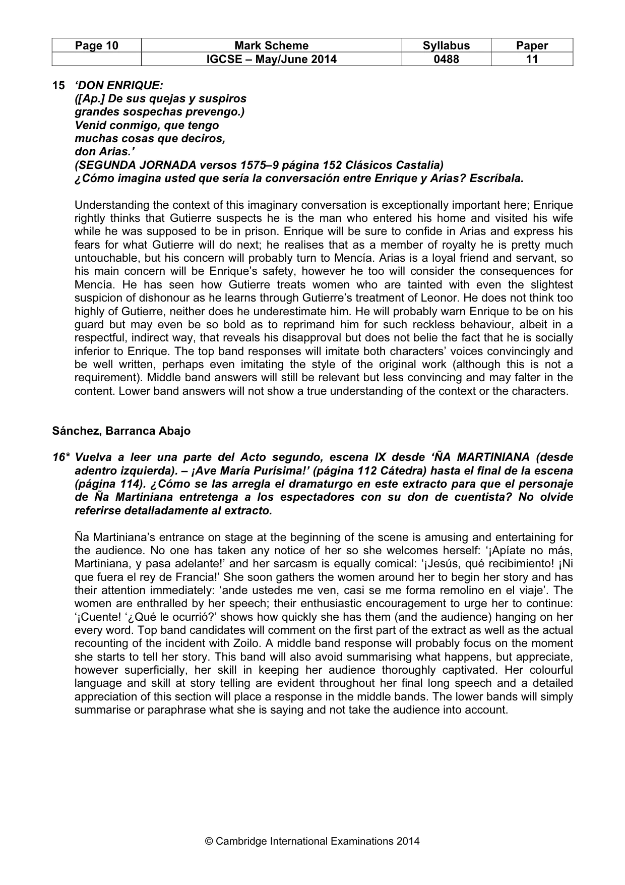Mark scheme, page 10 of 14