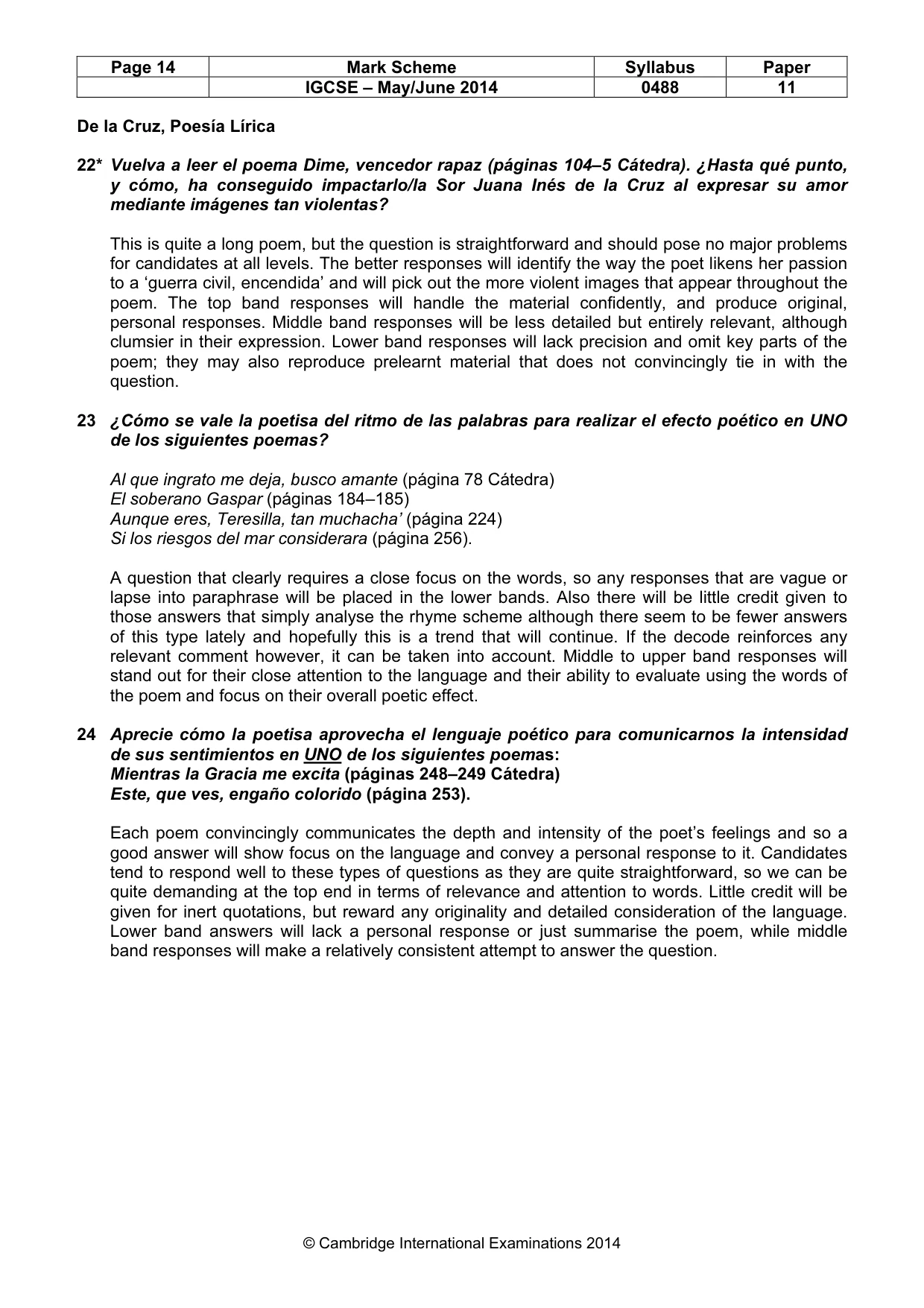 Mark scheme, page 14 of 14
