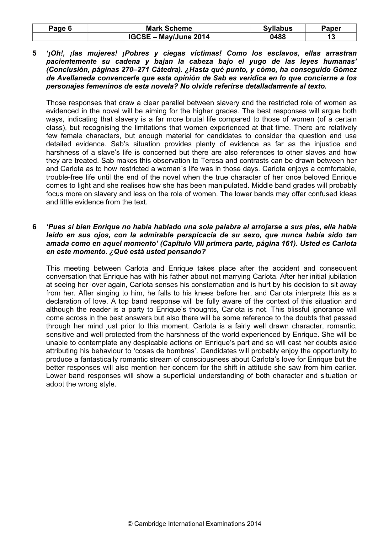 Mark scheme, page 6 of 15