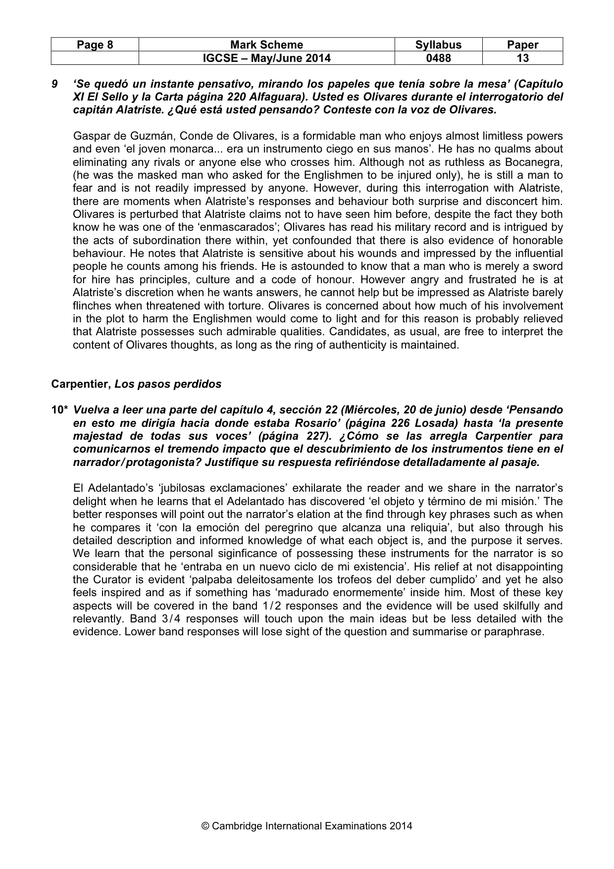 Mark scheme, page 8 of 15