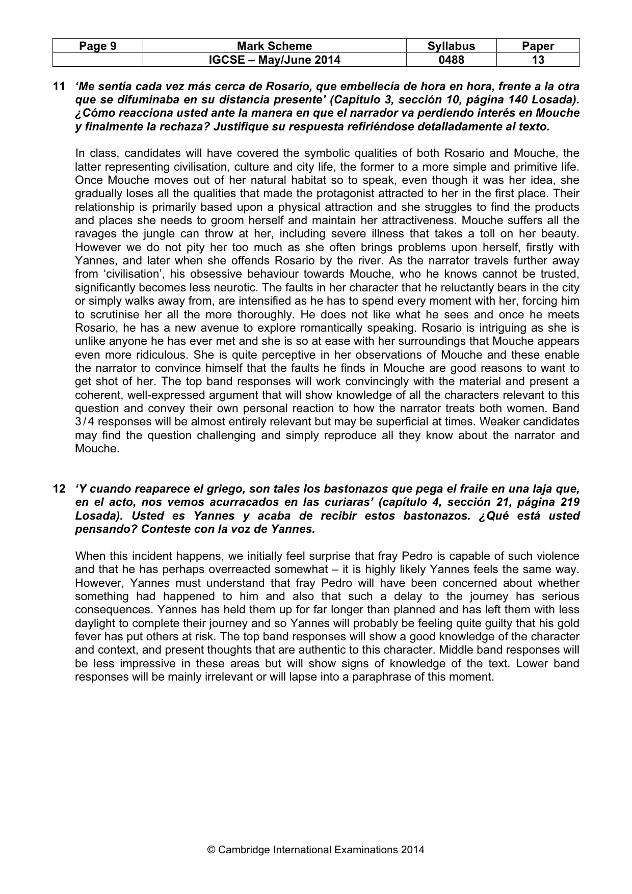Mark scheme, page 9 of 15