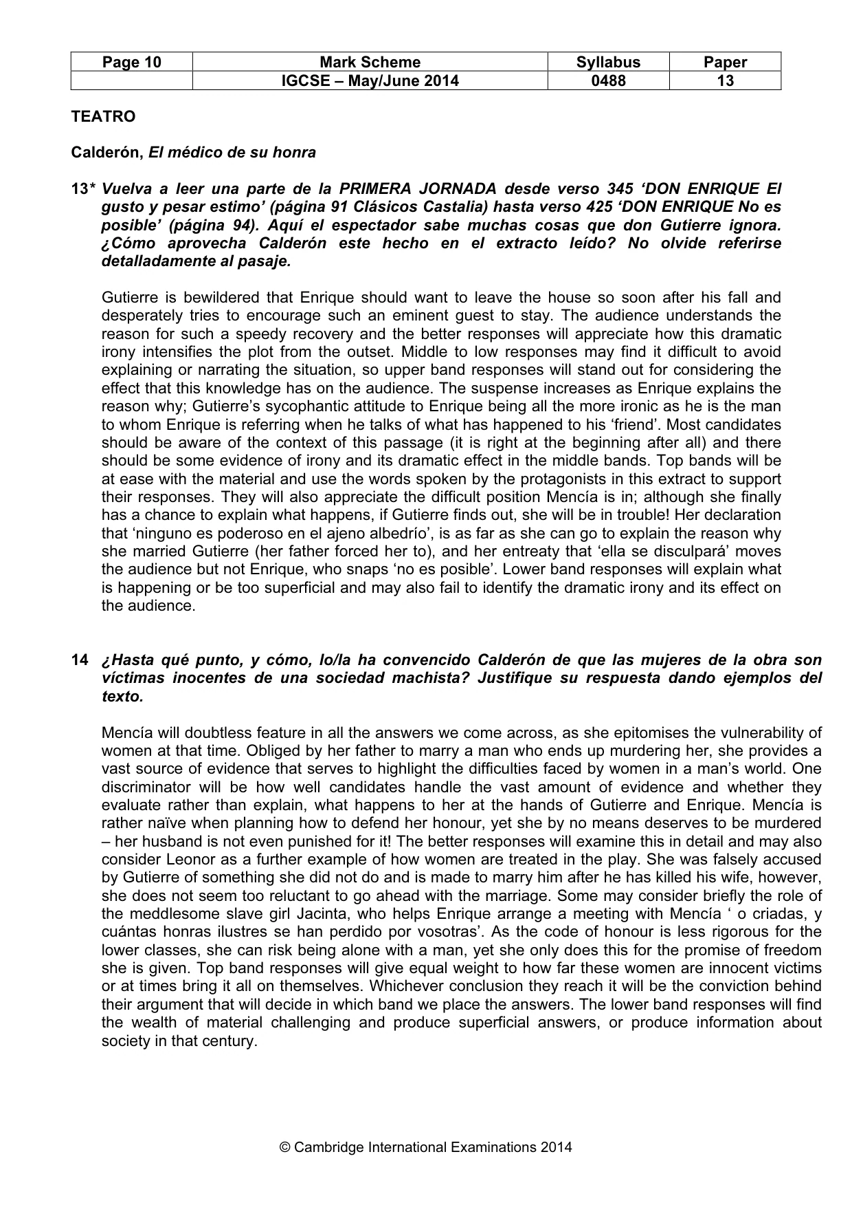 Mark scheme, page 10 of 15