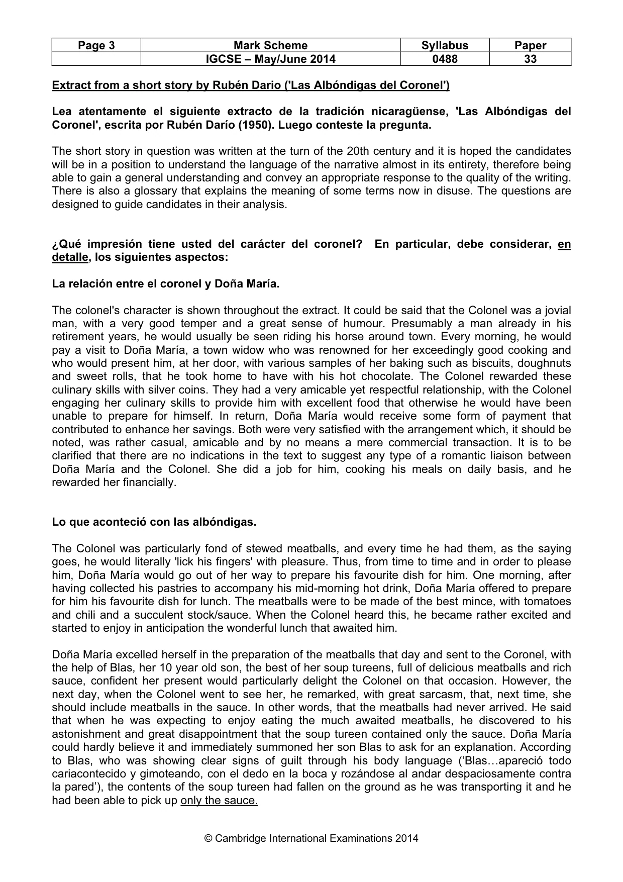Mark scheme, page 3 of 4