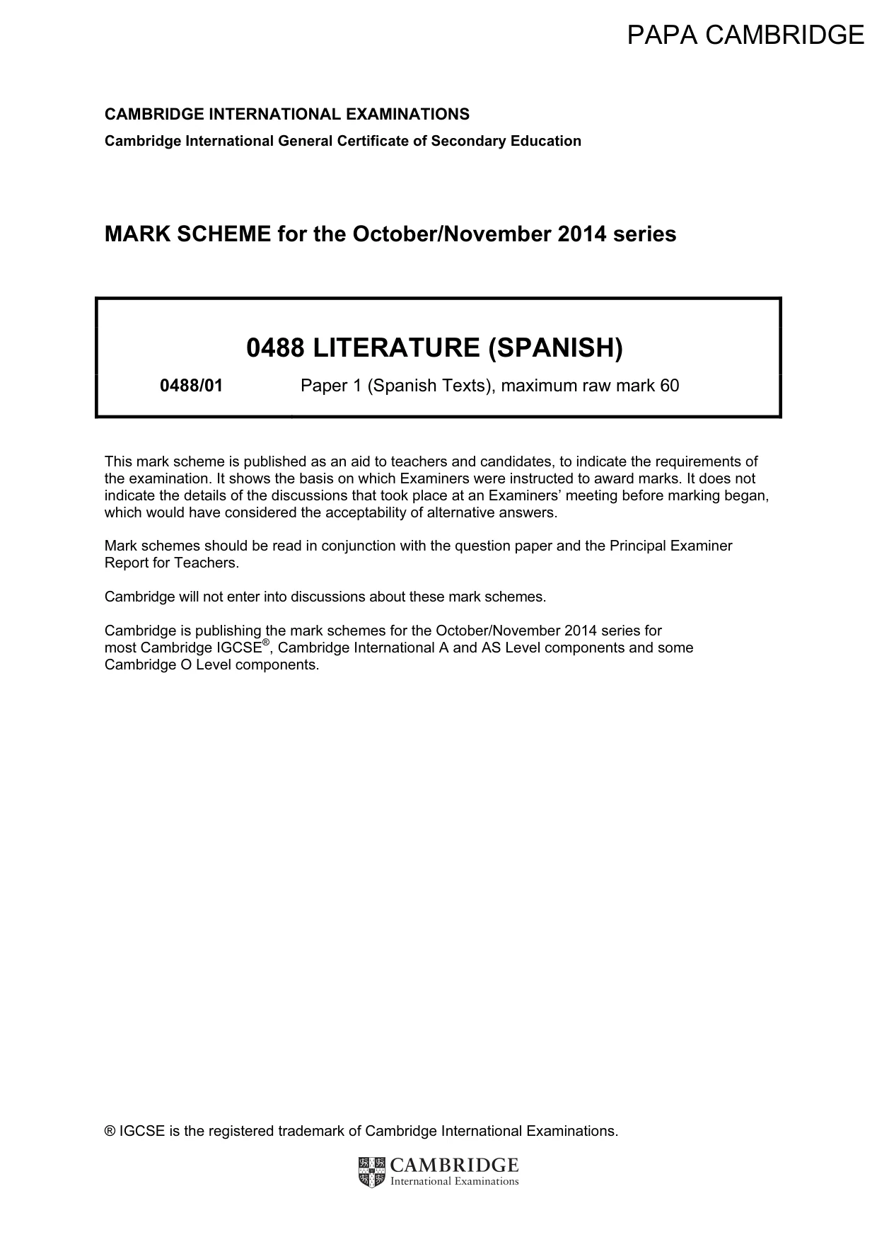 Mark scheme, page 1 of 17