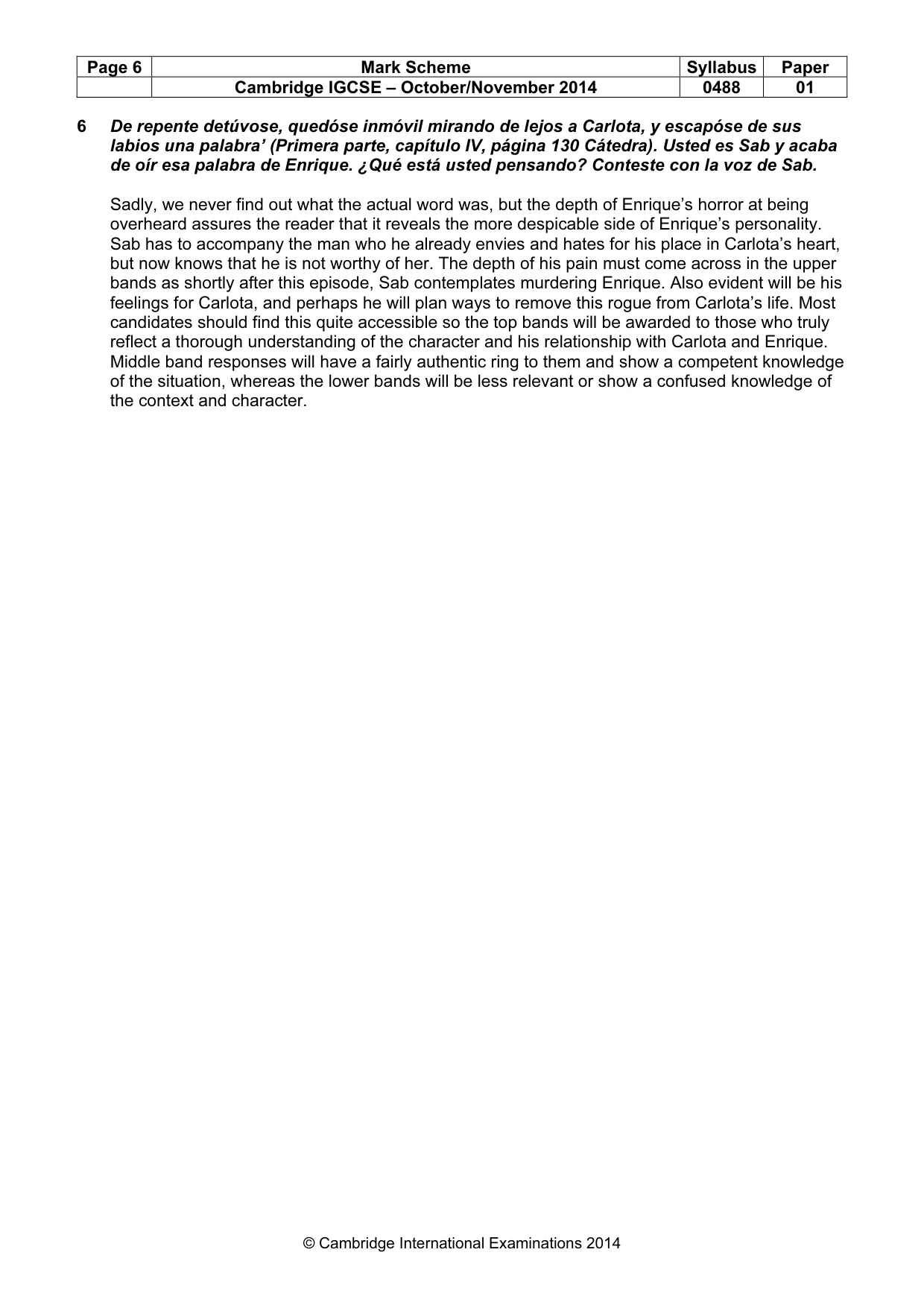 Mark scheme, page 6 of 17