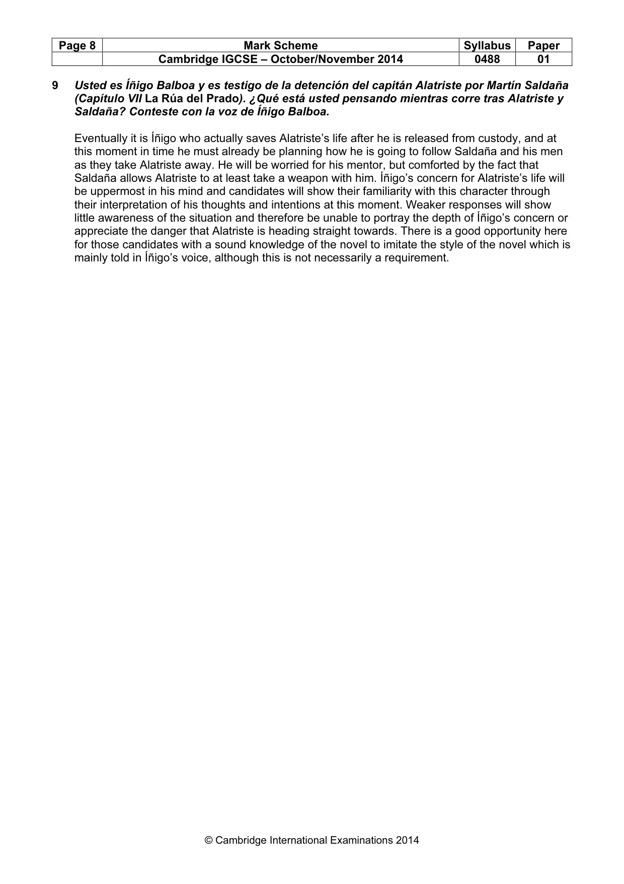 Mark scheme, page 8 of 17