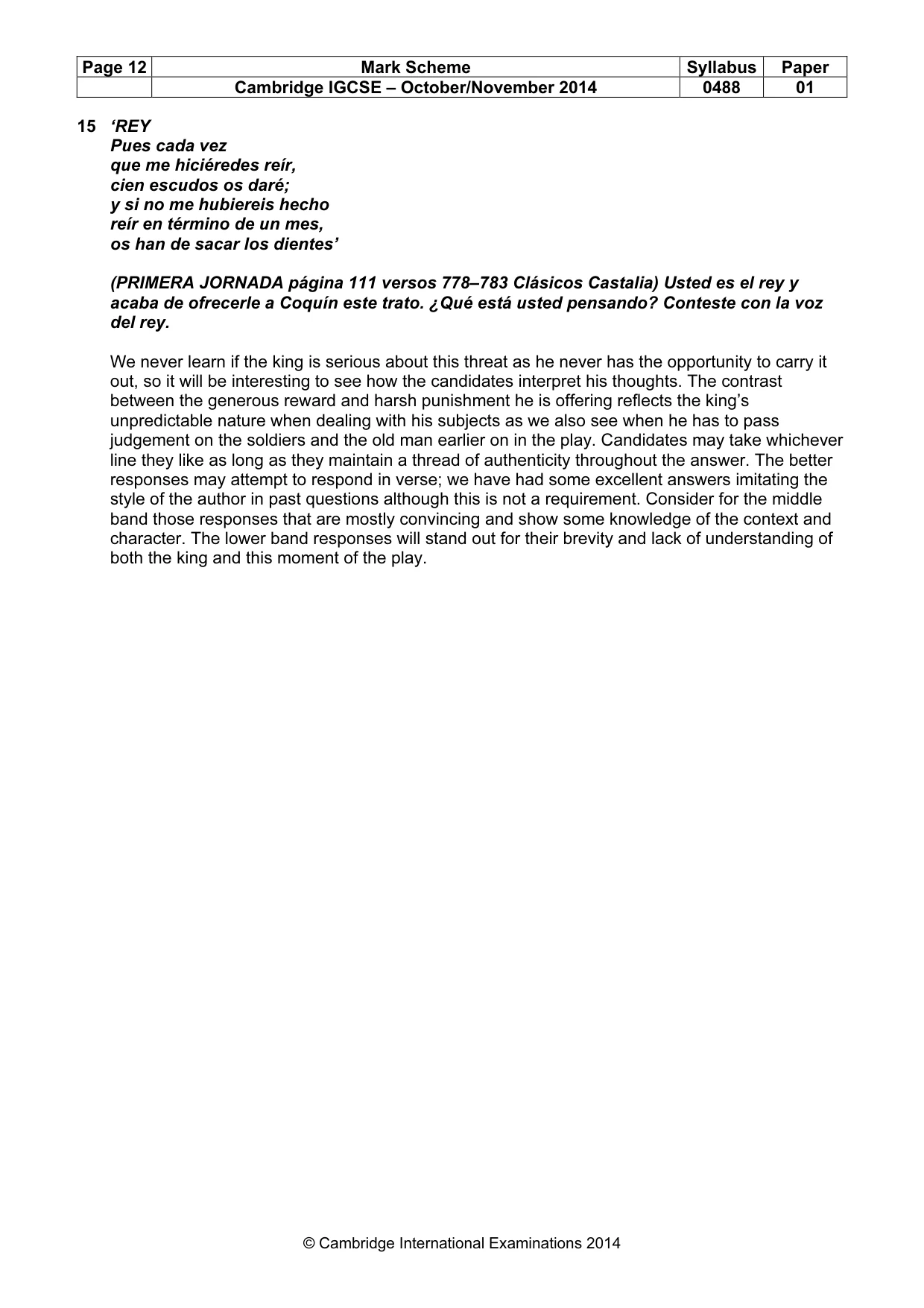 Mark scheme, page 12 of 17