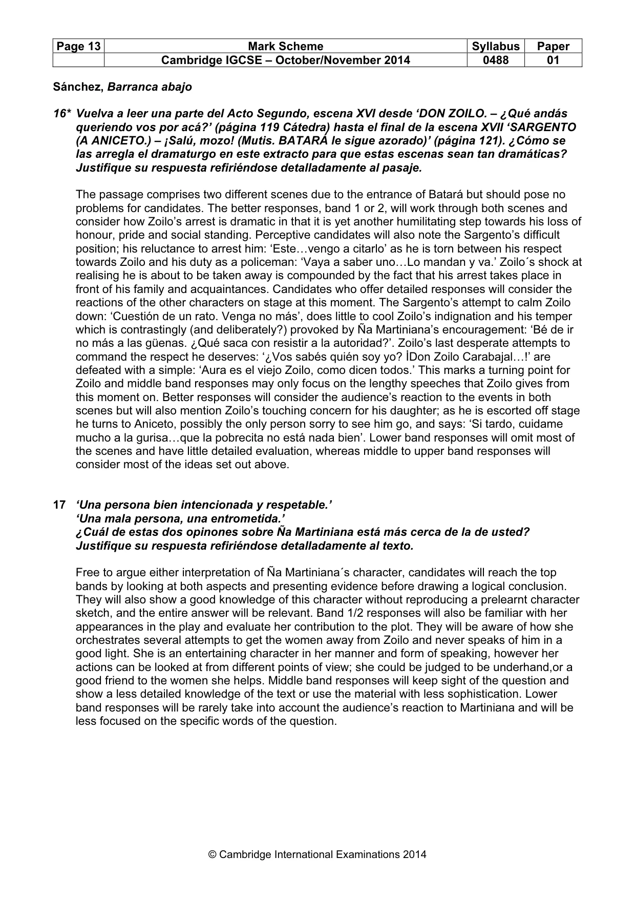 Mark scheme, page 13 of 17