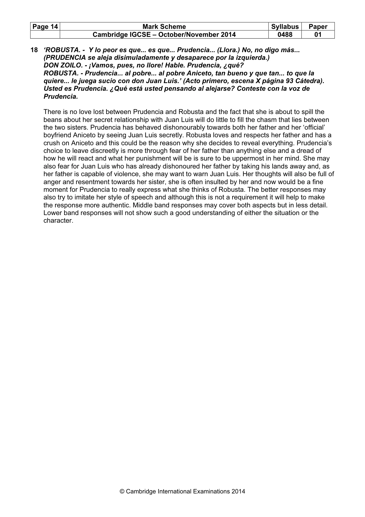 Mark scheme, page 14 of 17
