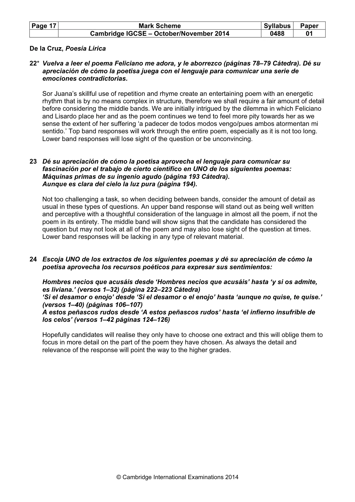 Mark scheme, page 17 of 17