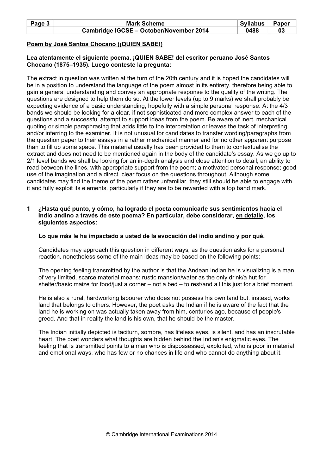 Mark scheme, page 3 of 4