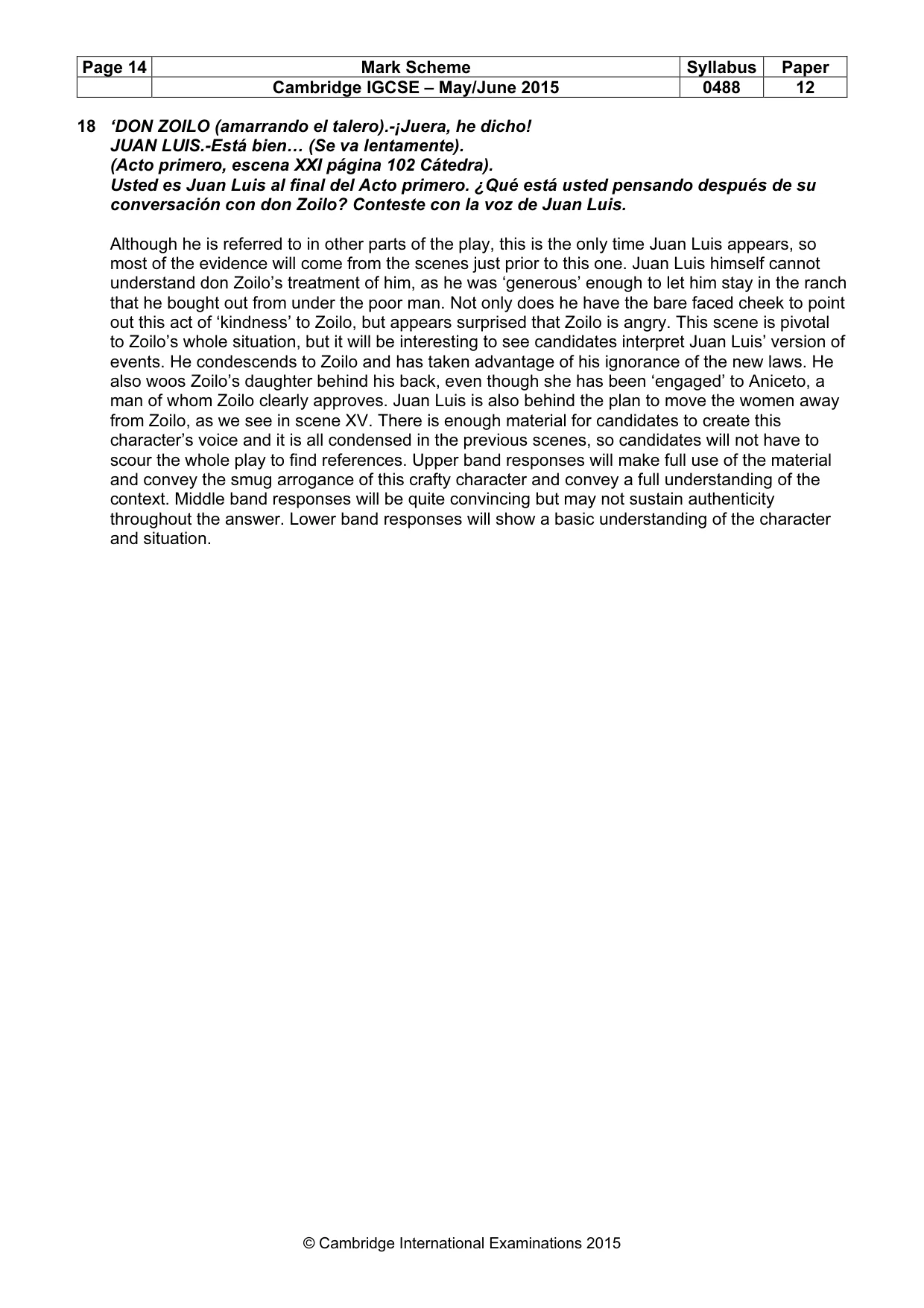 Mark scheme, page 14 of 19