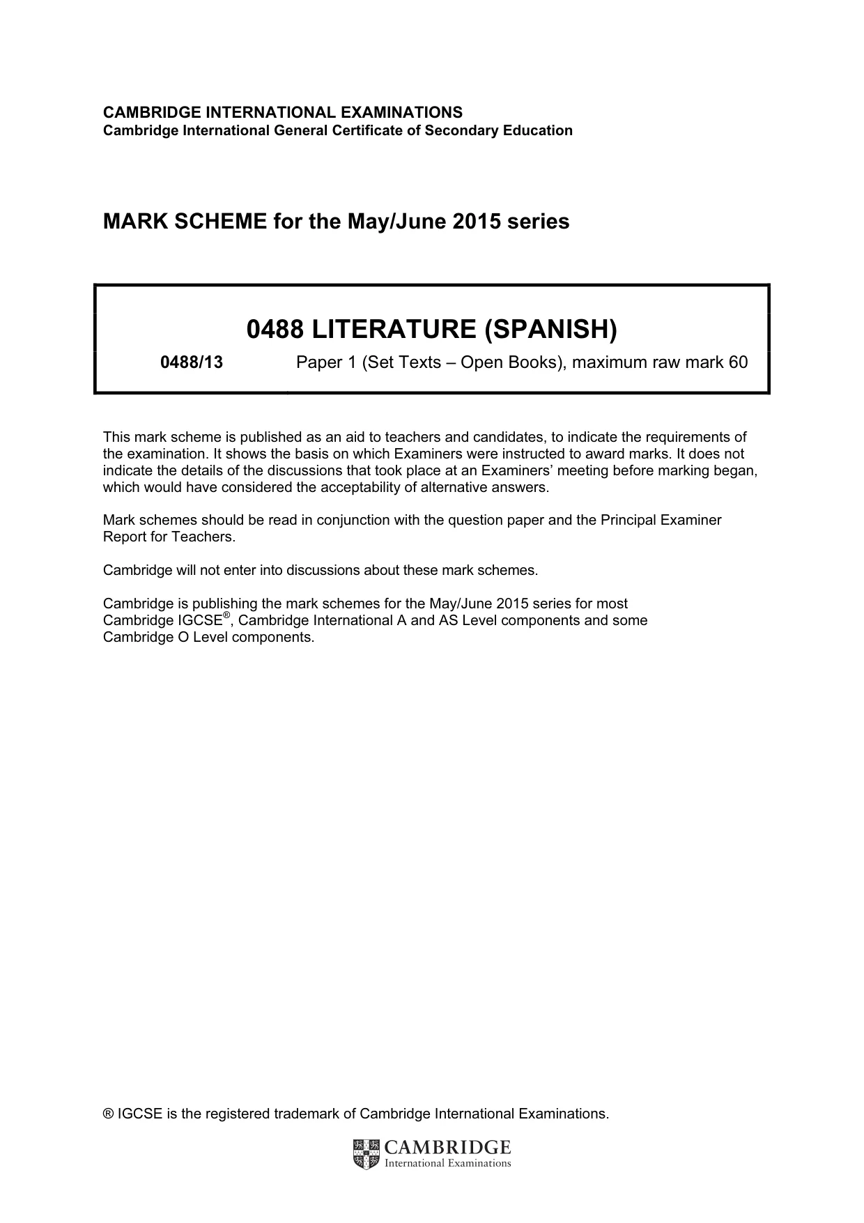 Mark scheme, page 1 of 17