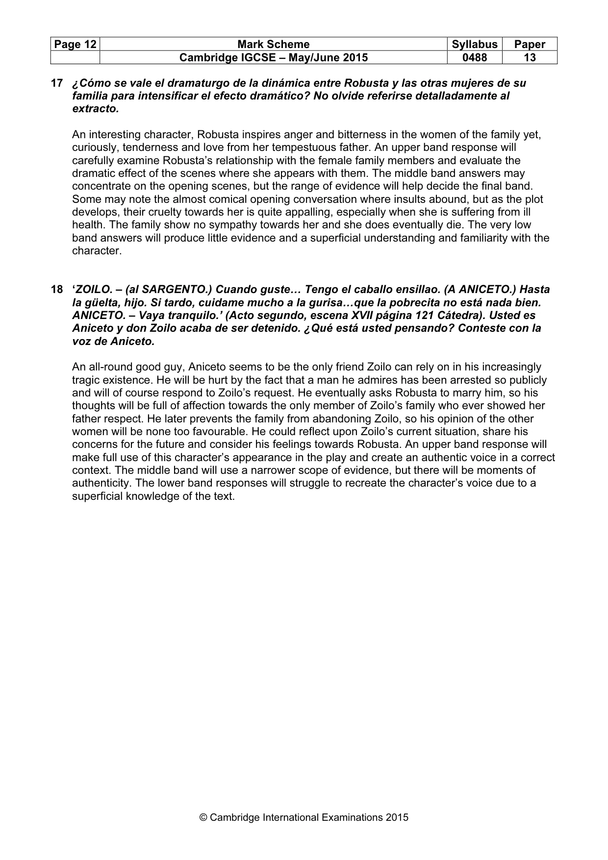 Mark scheme, page 12 of 17