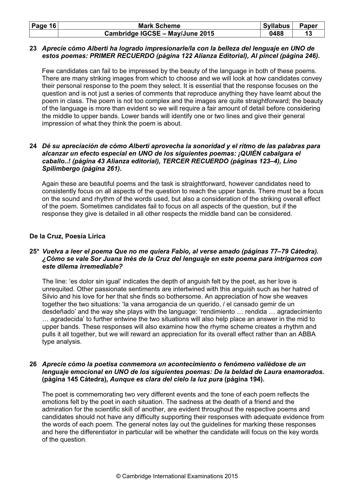 Mark scheme, page 16 of 17