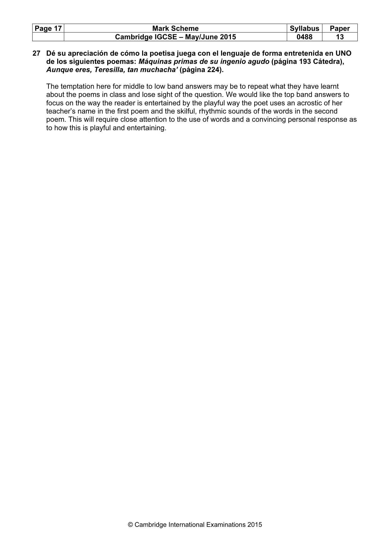 Mark scheme, page 17 of 17