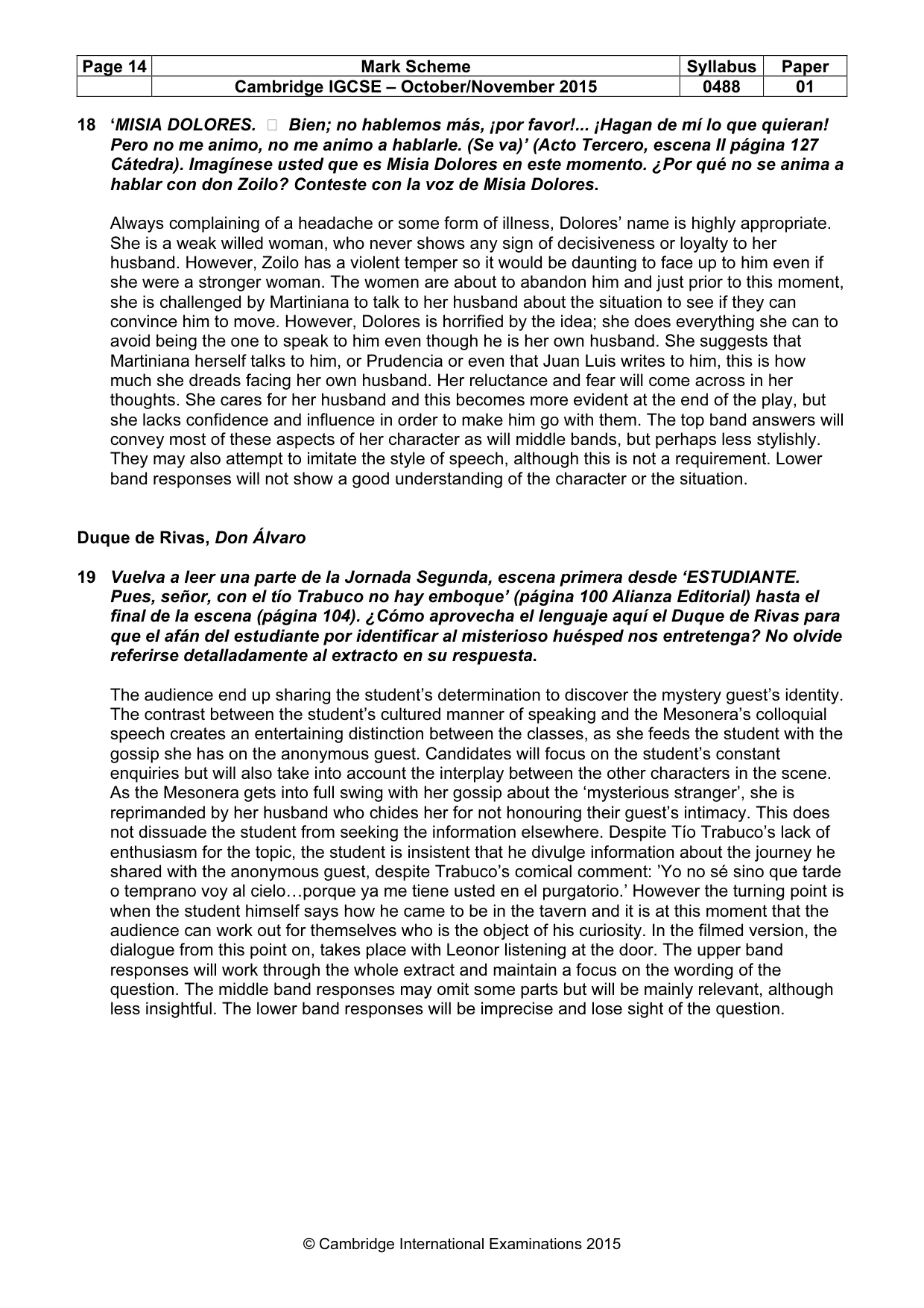 Mark scheme, page 14 of 18