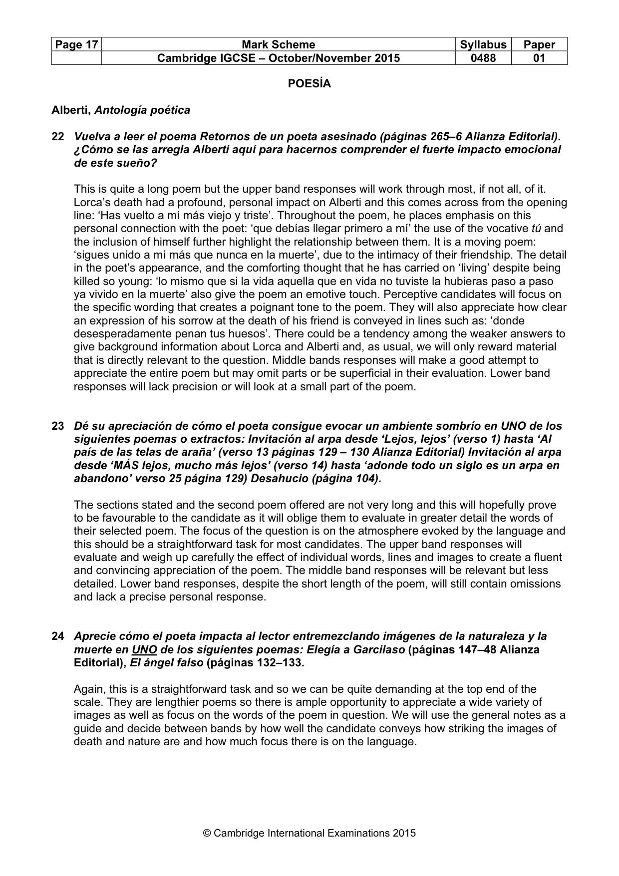 Mark scheme, page 17 of 18