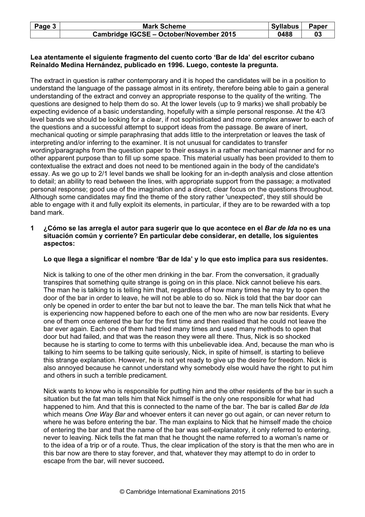 Mark scheme, page 3 of 4