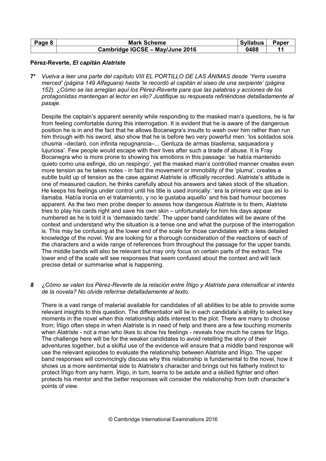 Mark scheme, page 8 of 19