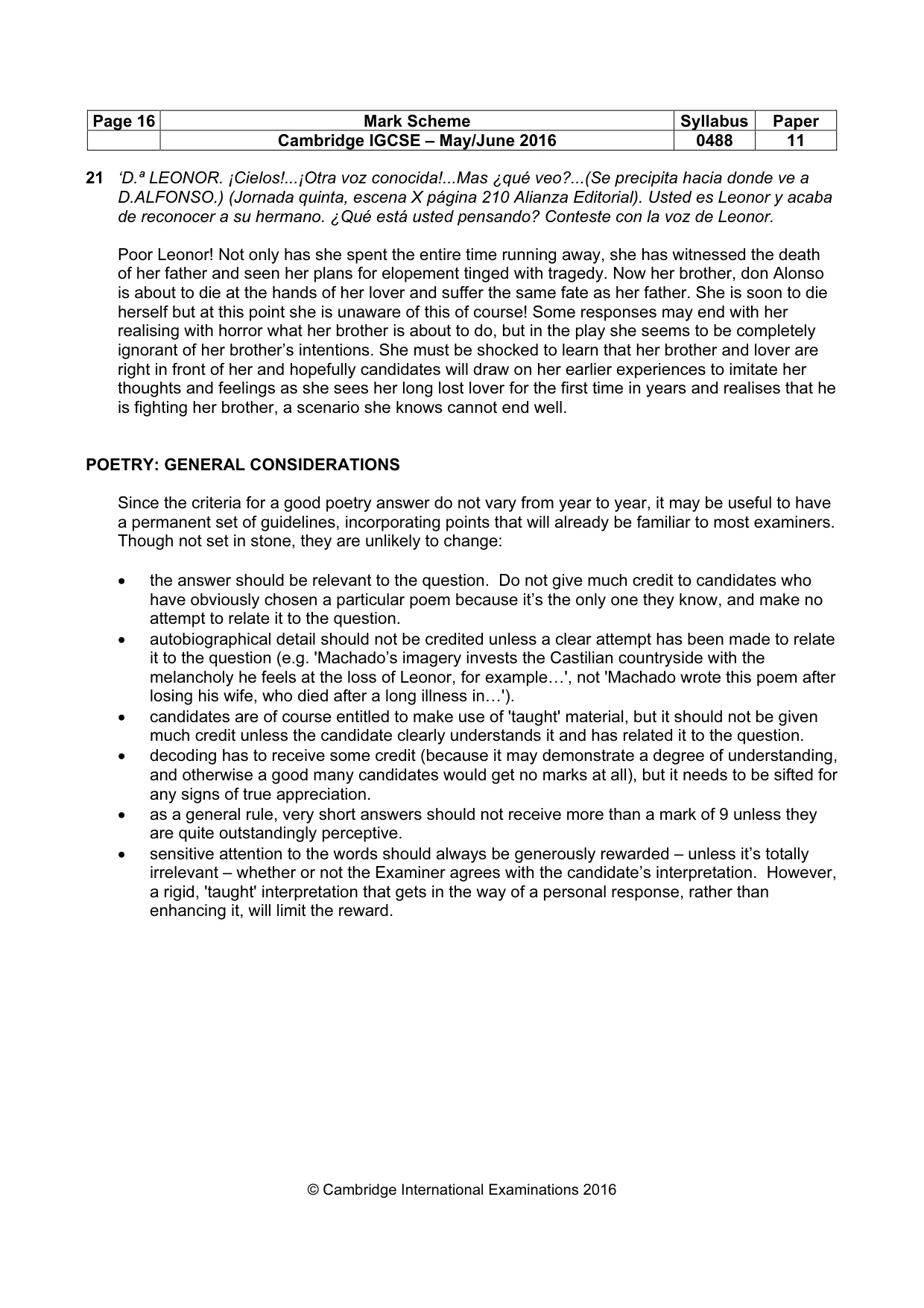 Mark scheme, page 16 of 19