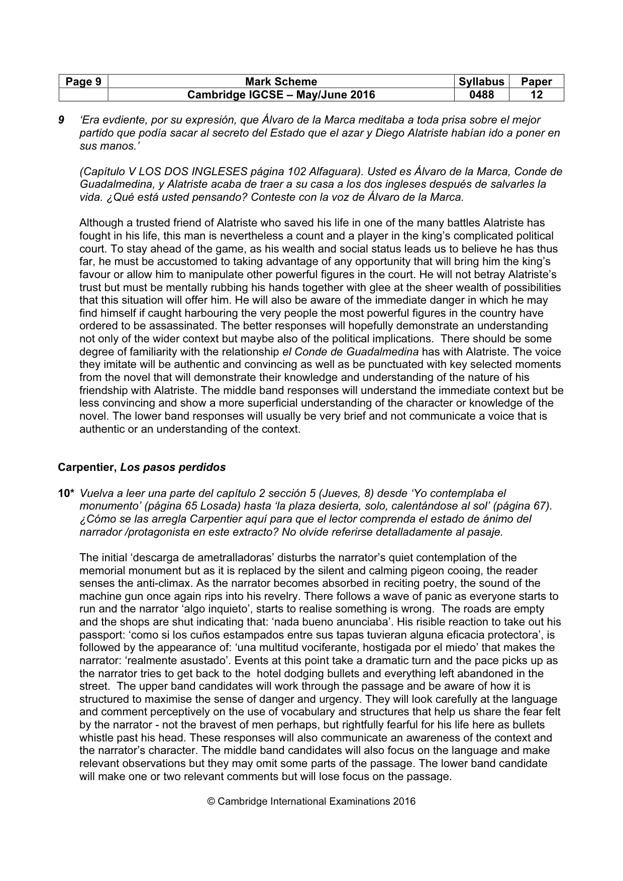 Mark scheme, page 9 of 19