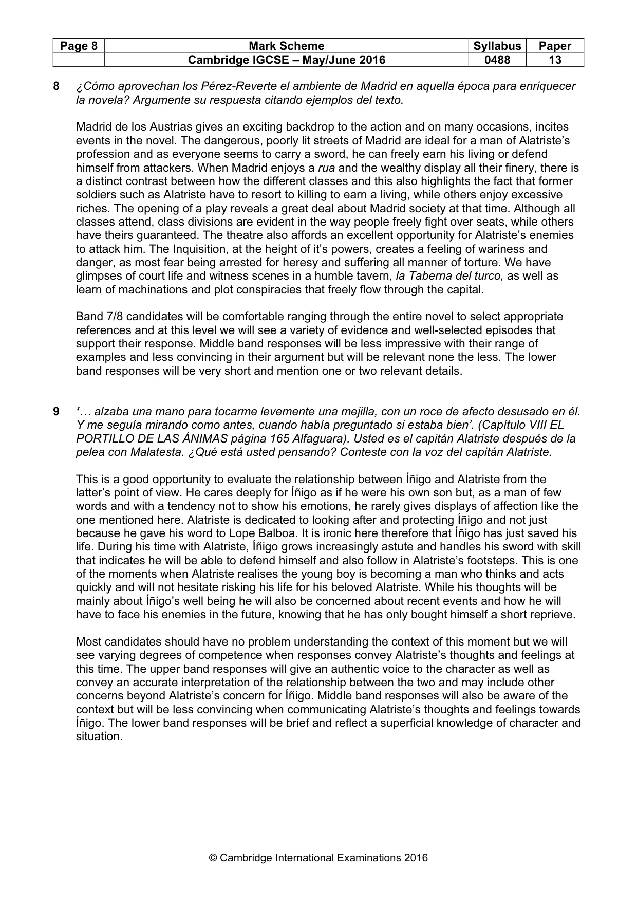 Mark scheme, page 8 of 18
