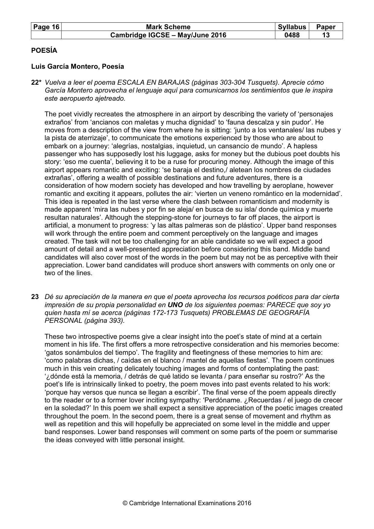 Mark scheme, page 16 of 18