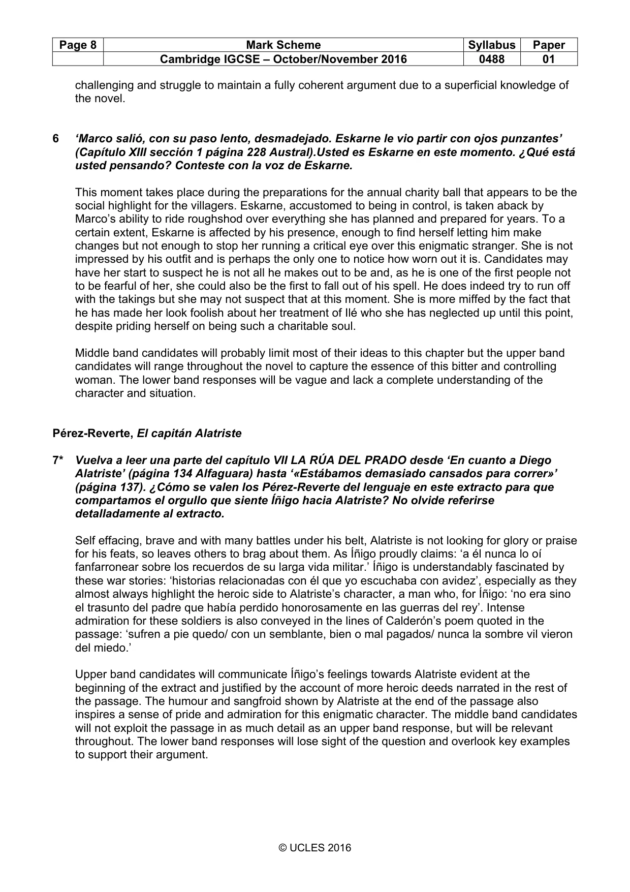 Mark scheme, page 8 of 19