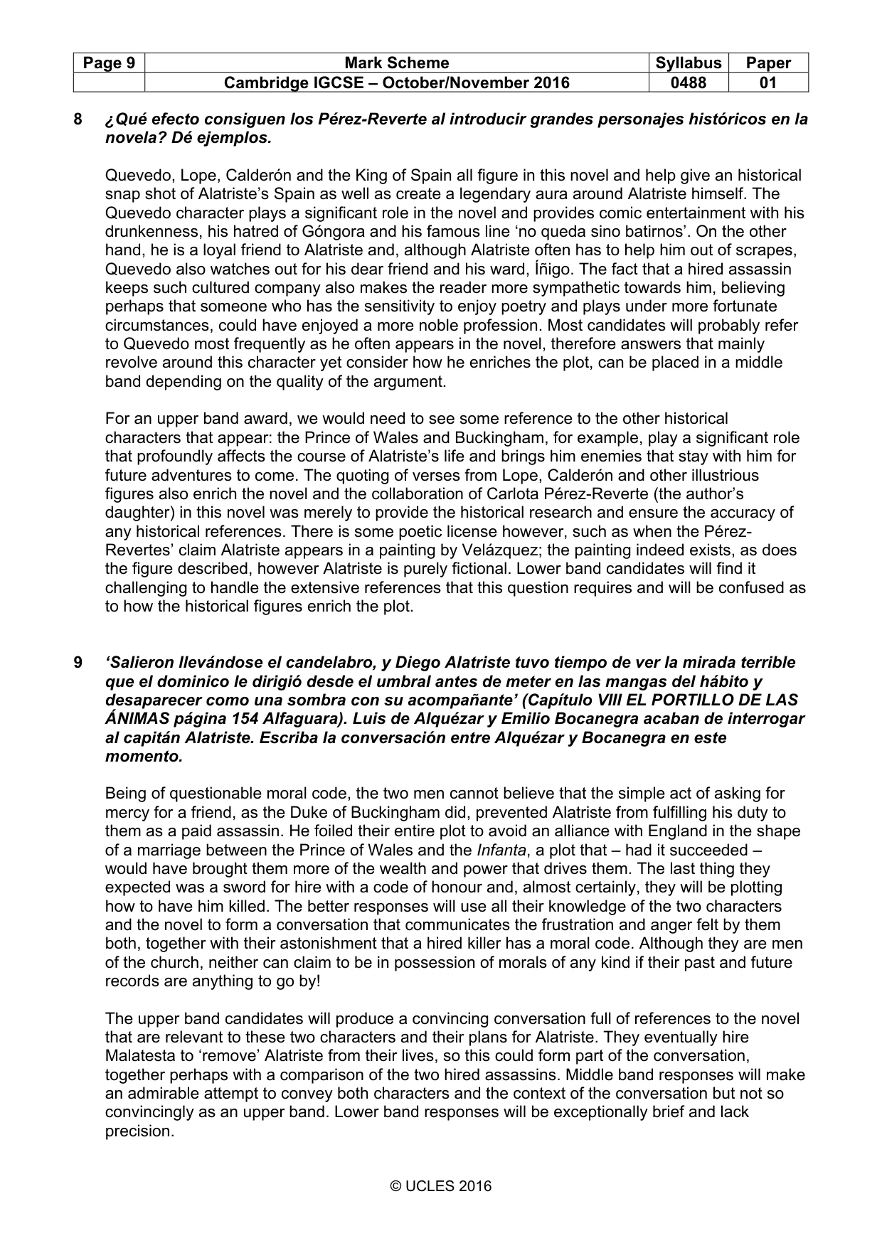 Mark scheme, page 9 of 19