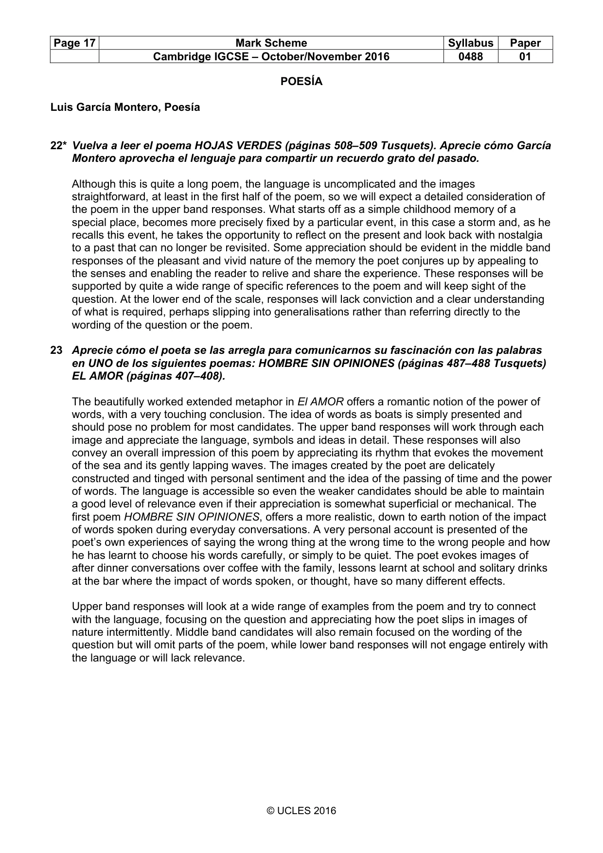 Mark scheme, page 17 of 19