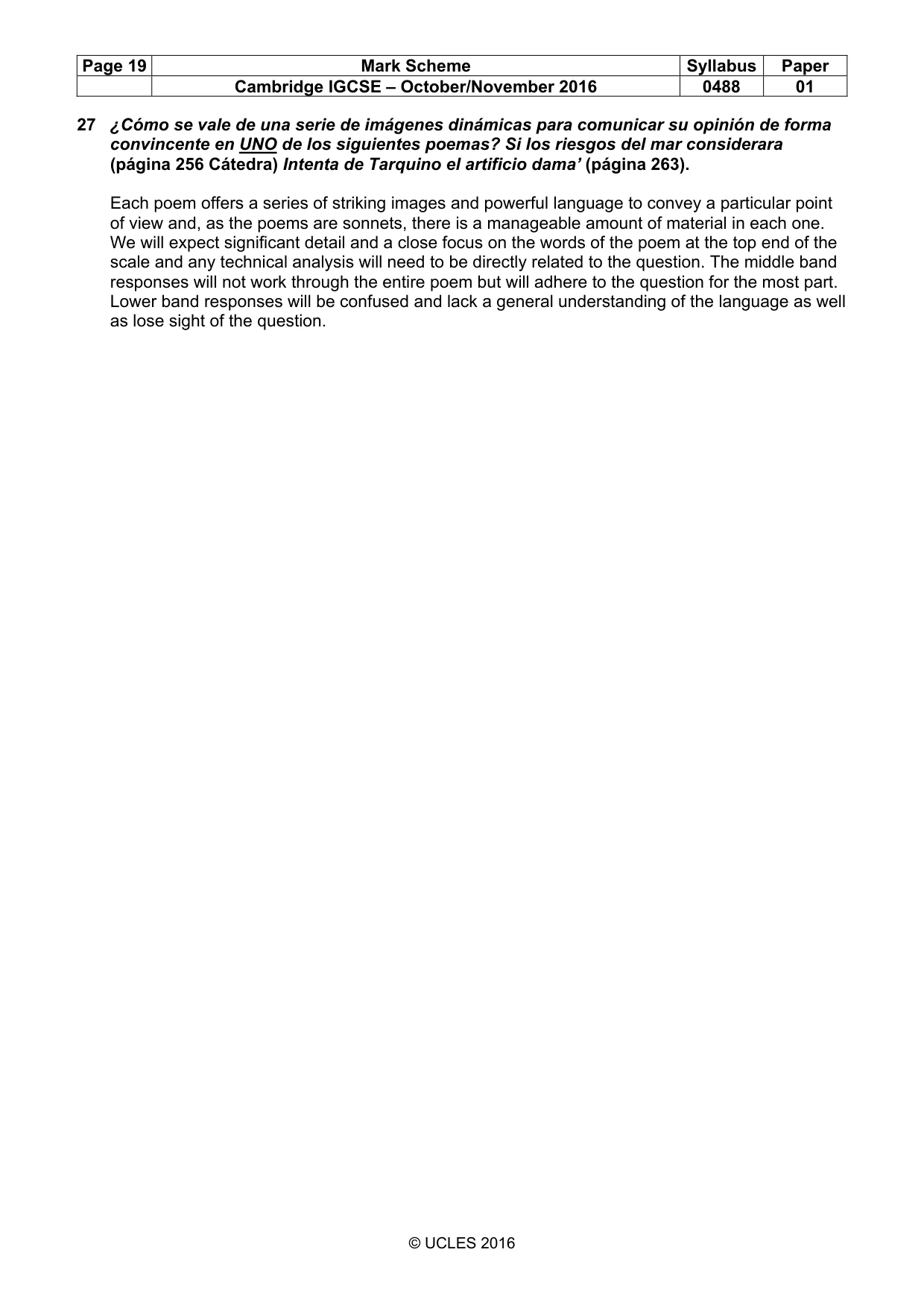 Mark scheme, page 19 of 19