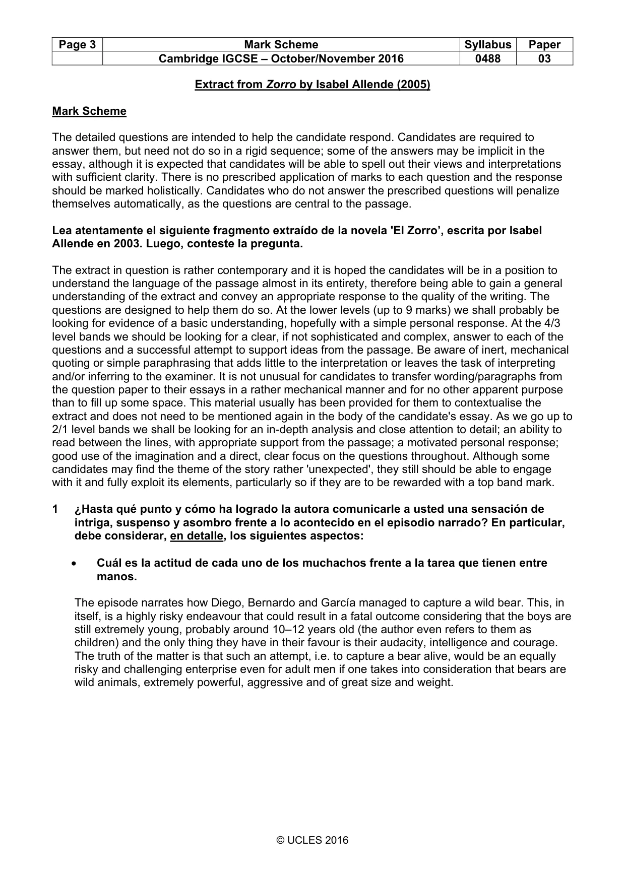 Mark scheme, page 3 of 6