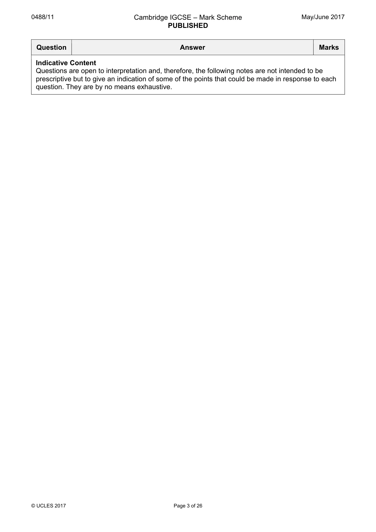 Mark scheme, page 3 of 26