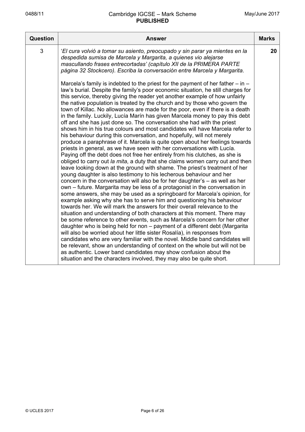 Mark scheme, page 6 of 26