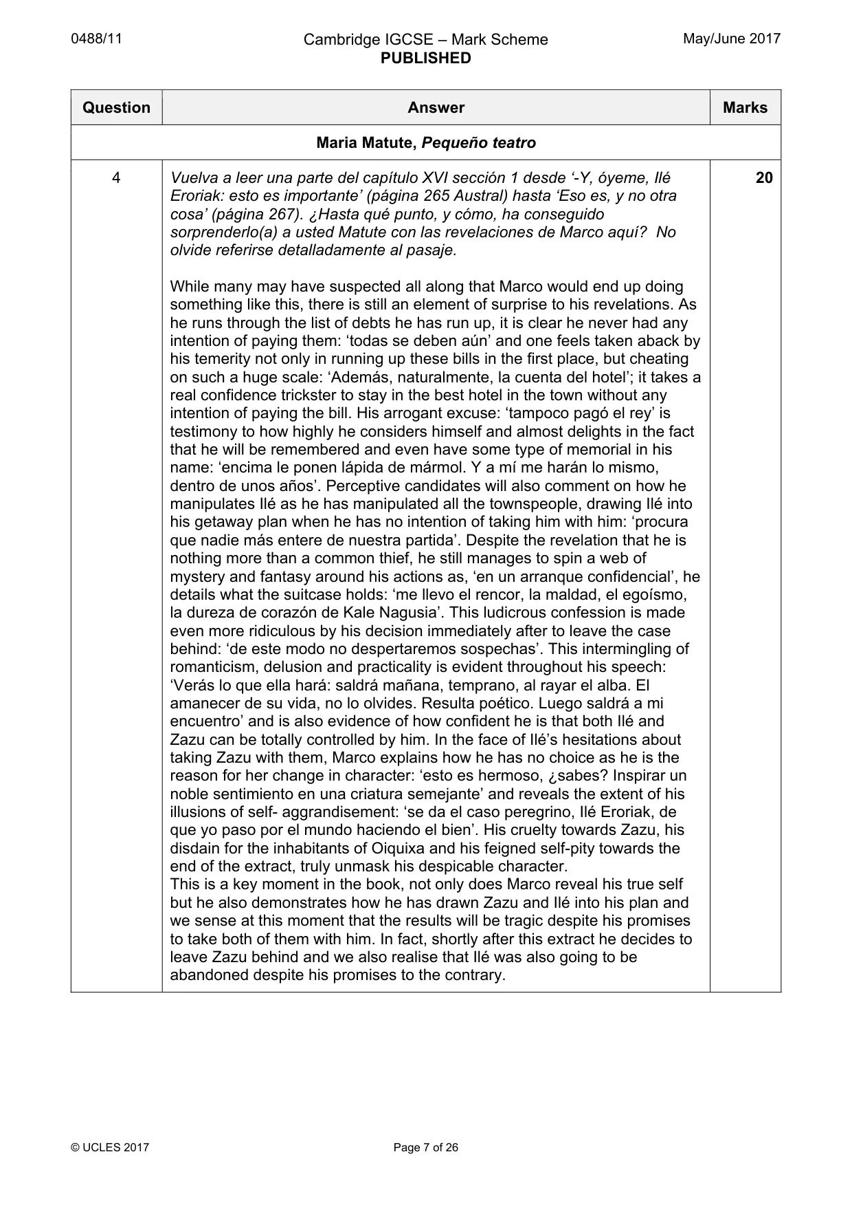 Mark scheme, page 7 of 26